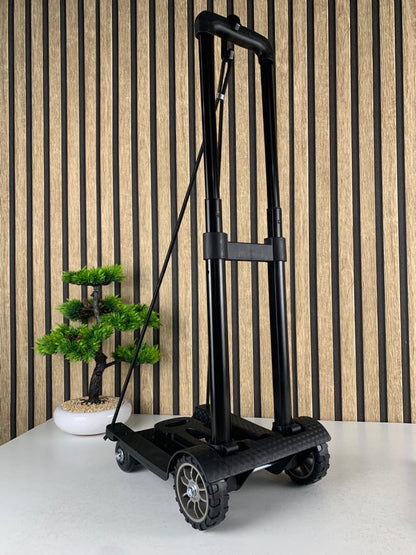 Chariot de manutention pliable et léger à 2 roues avec cordes élastiques – عربة خفيفة الوزن وقابلة للطي ذات عجلتين مع حبال مرنة