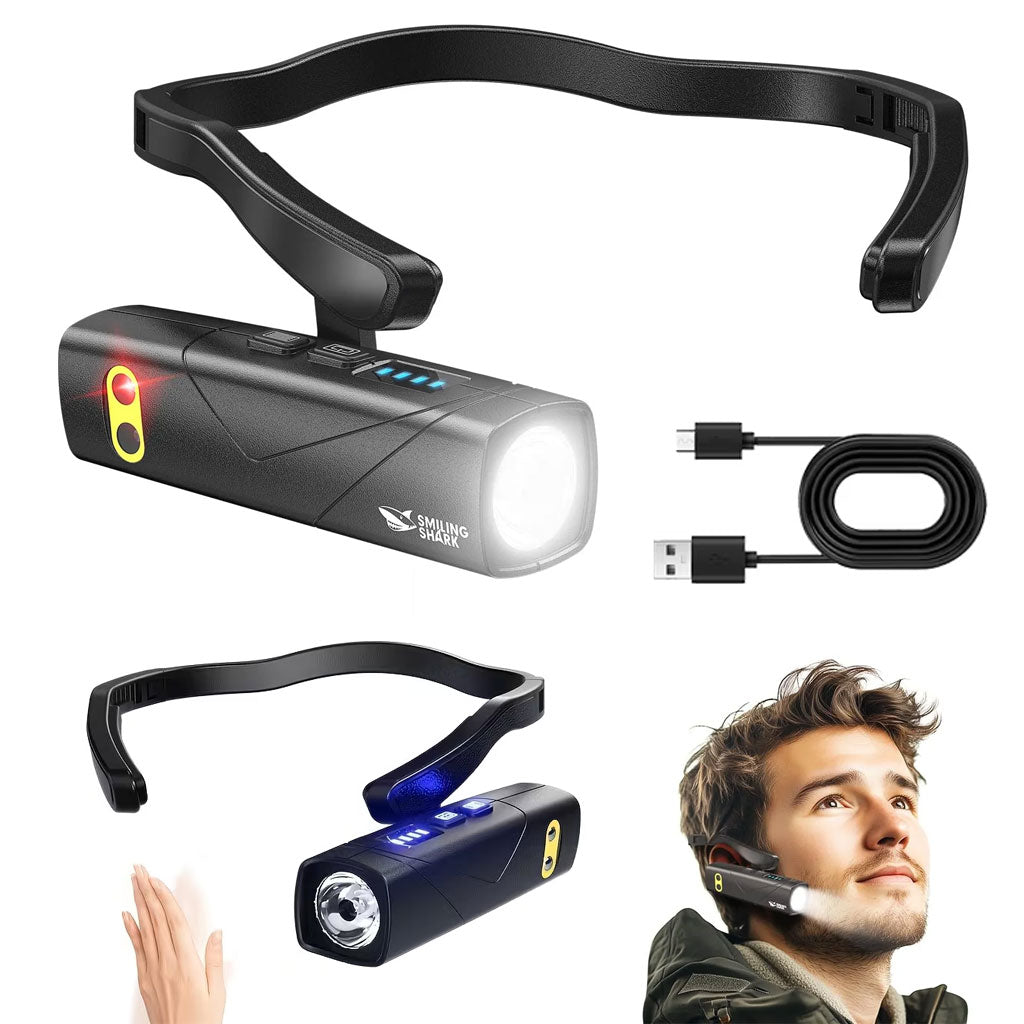 Lampe Frontale Rechargeable 1000 Lumen Avec Sensor de Mouvement et 5 Modes de Lumière