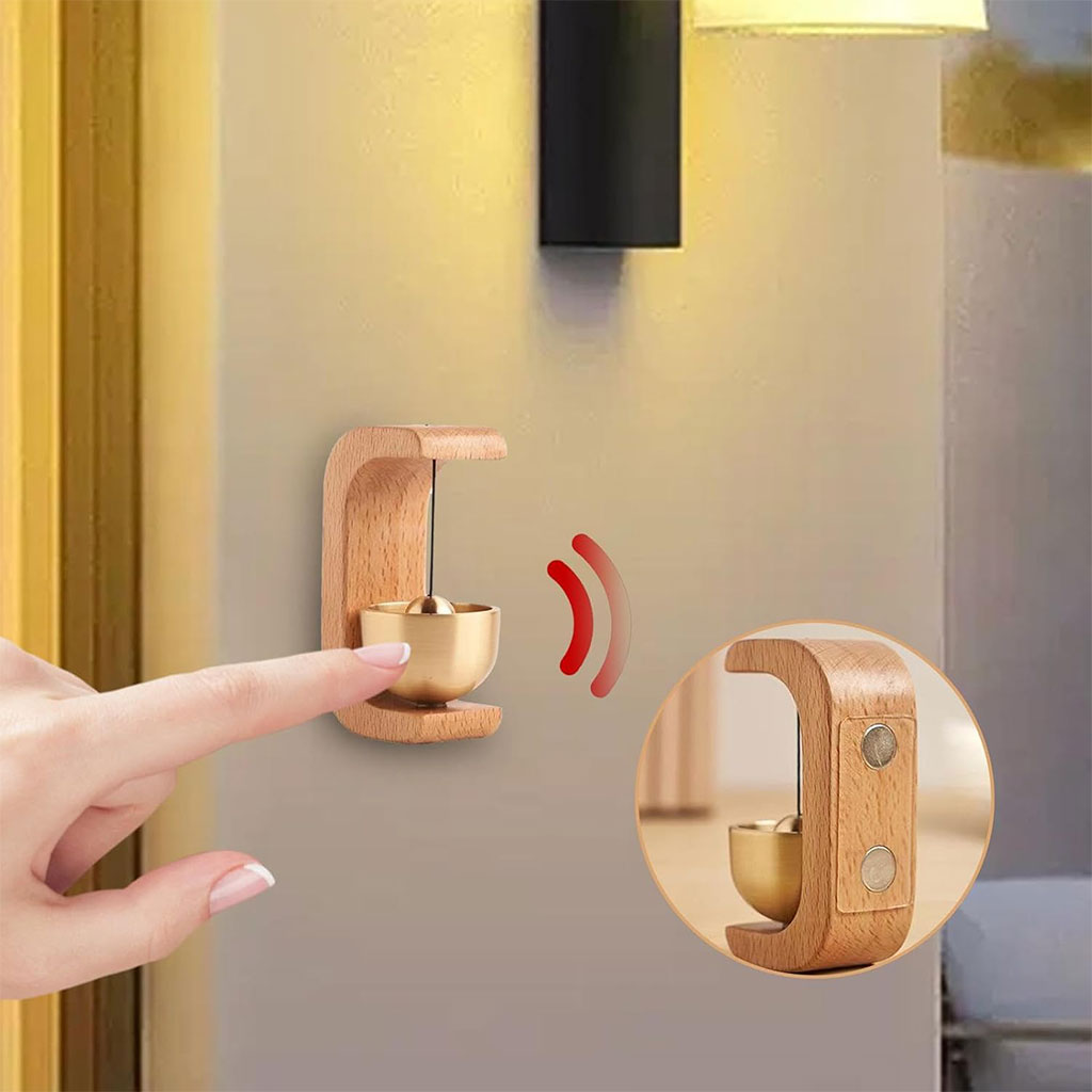 Sonnette de porte vintage style japonais en bois – جرس باب بتصميم أنيق