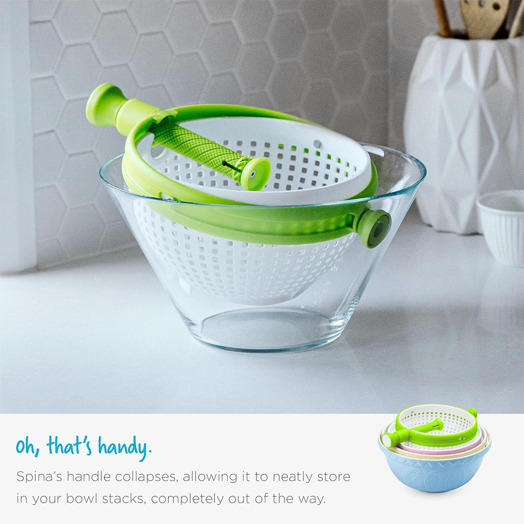 Panier D’égouttage Rotatif pour Fruits et Légumes Facile et Rapide – سلة غسل الخضار