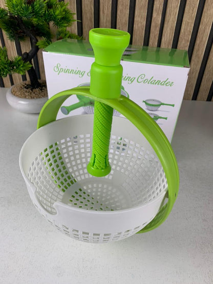 Panier D’égouttage Rotatif pour Fruits et Légumes Facile et Rapide – سلة غسل الخضار