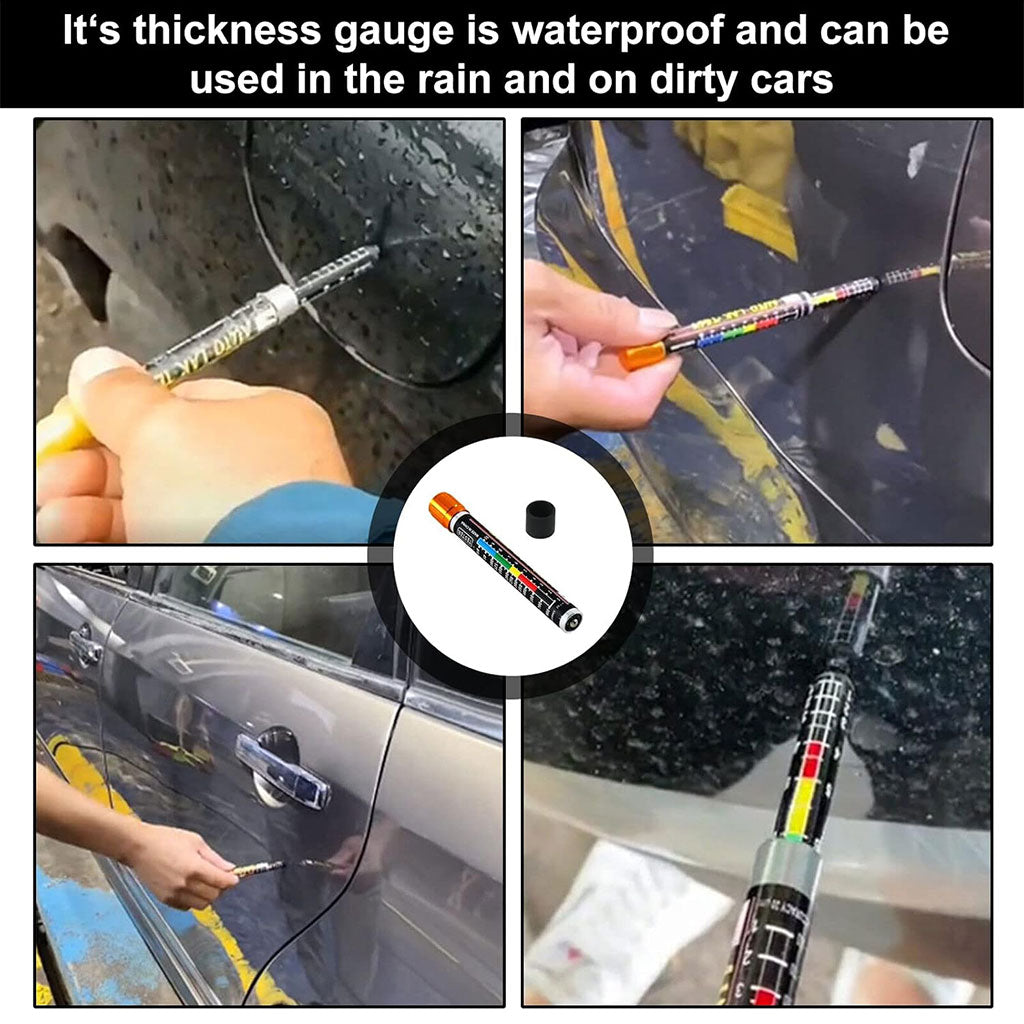 Testeur d’épaisseur de peinture avec échelle de pointe magnétique pour voitures