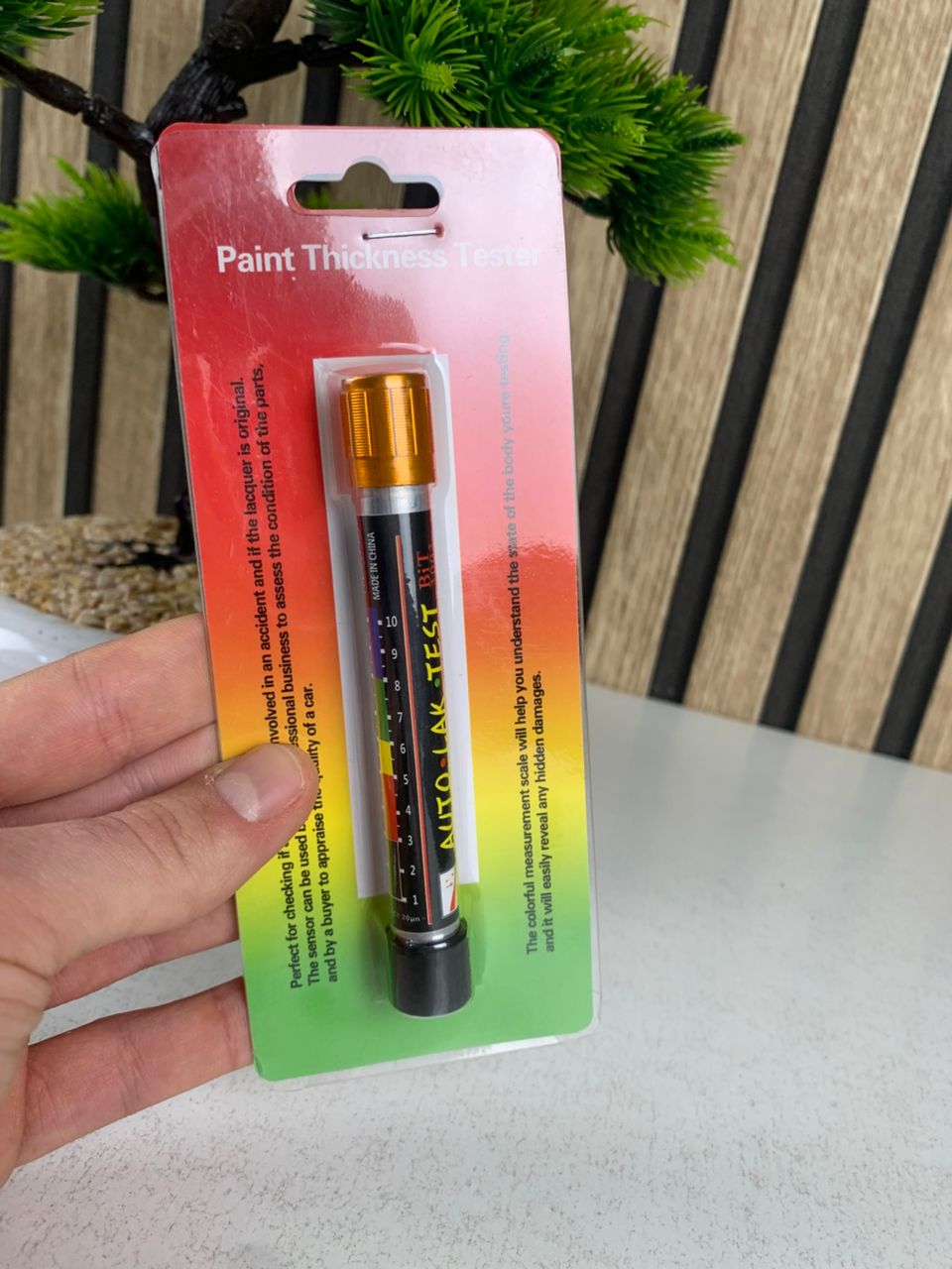 Testeur d’épaisseur de peinture avec échelle de pointe magnétique pour voitures