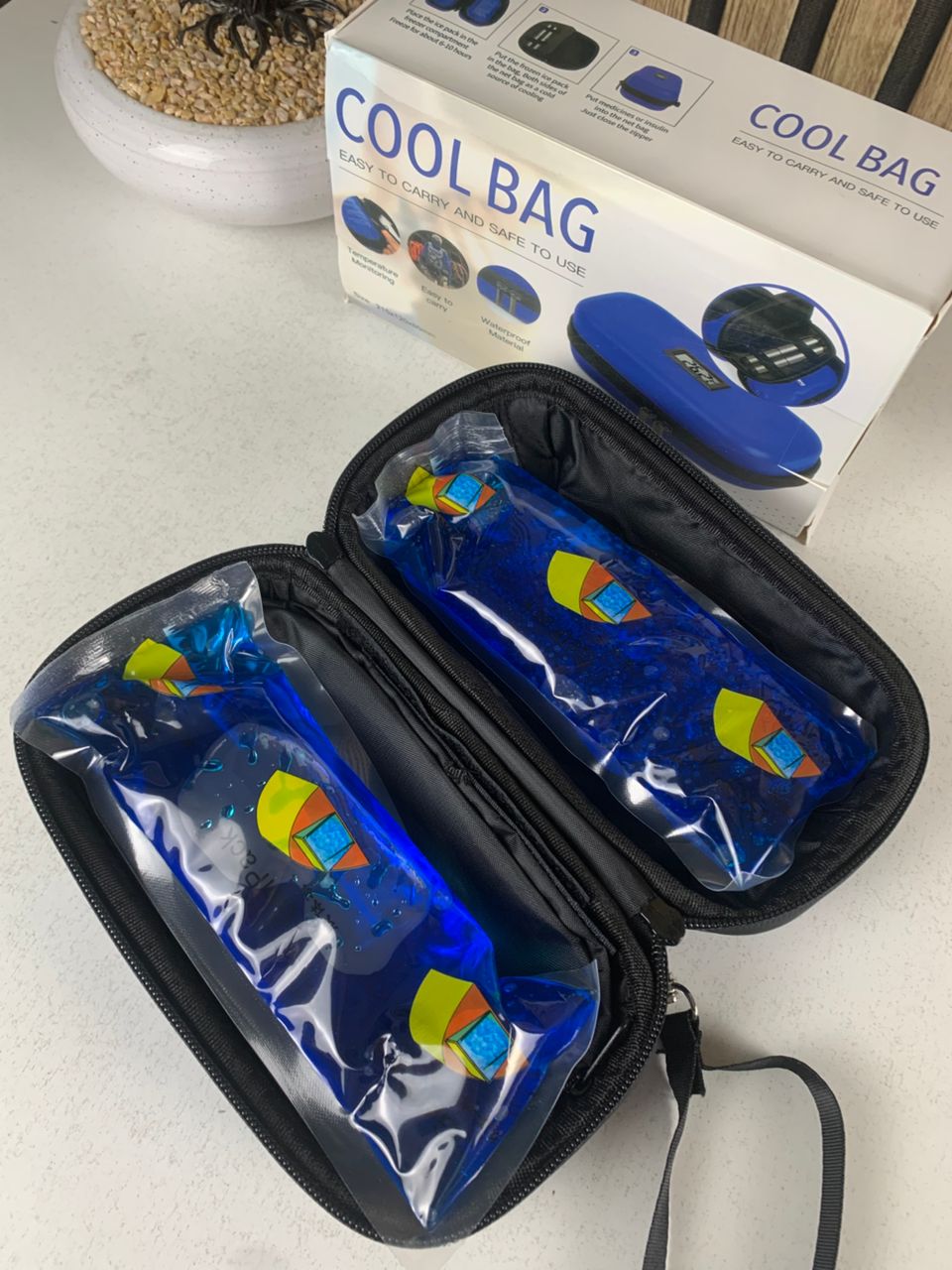 Trousse isotherme pour insuline avec écran afficheur de température