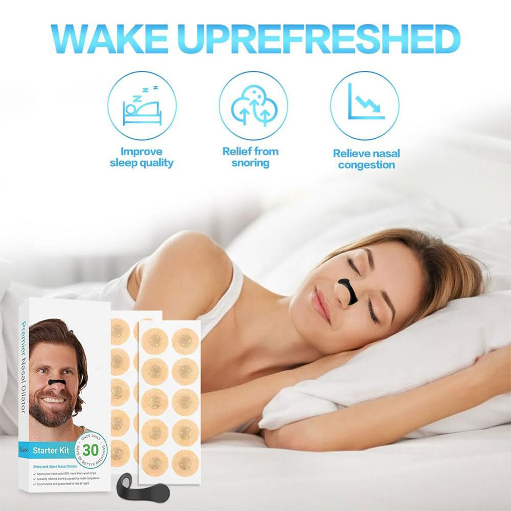 Bandelettes nasales magnétiques anti-ronflement pour un meilleur sommeil – شرائط أنفية مغناطيسية للرياضة والنوم مضادة للشخير