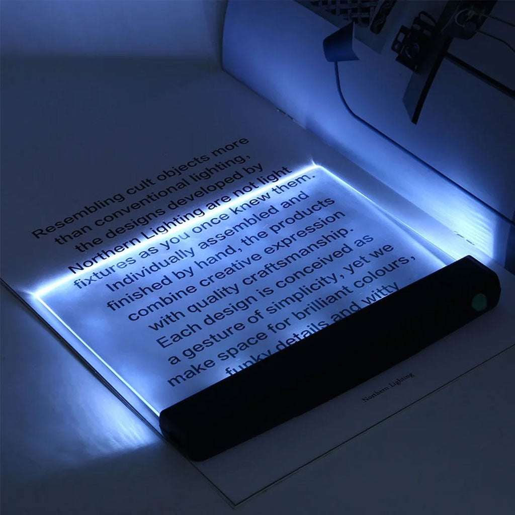Lampe de Lecture à Panneau Transparent - مصباح القراءة اللوحي الشفاف