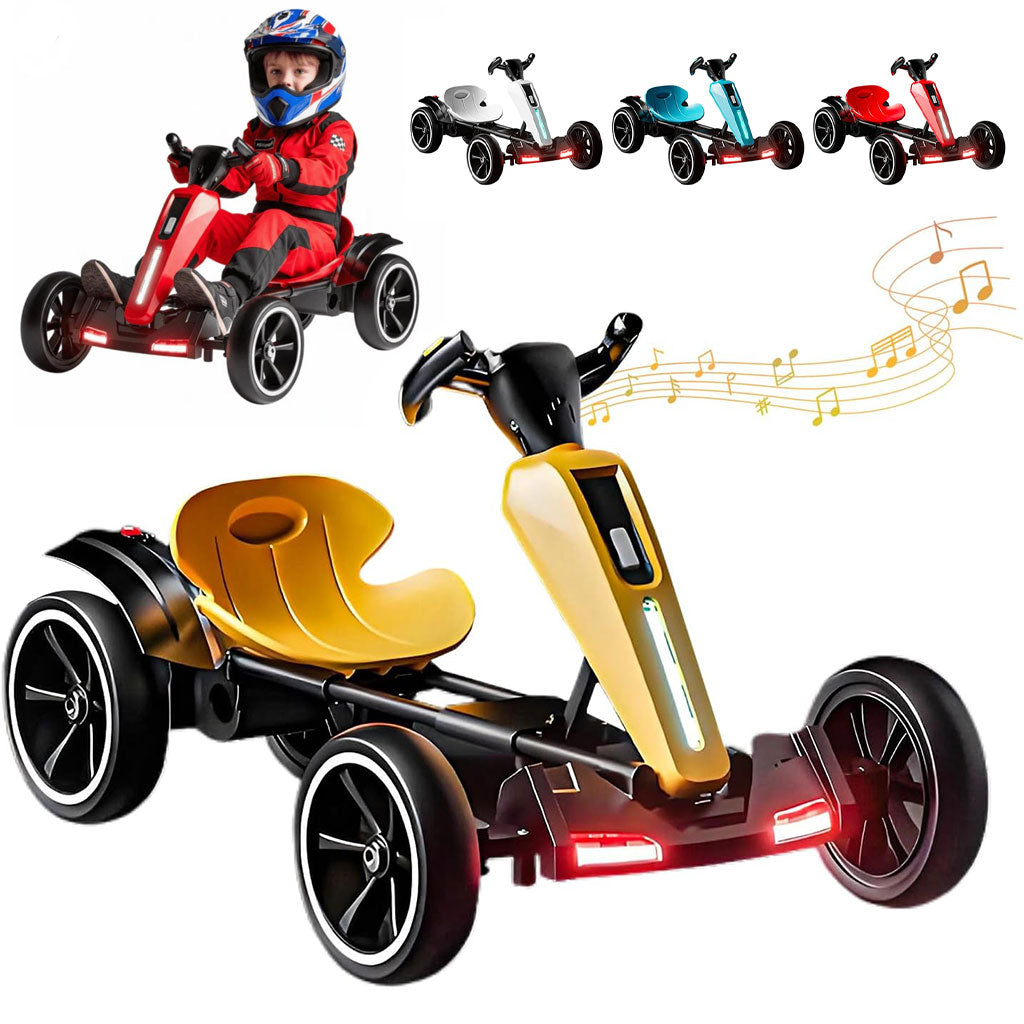 Voiture karting électrique pliable 12V pour enfants avec marche arrière – سيارة سباق كهربائية للأطفال