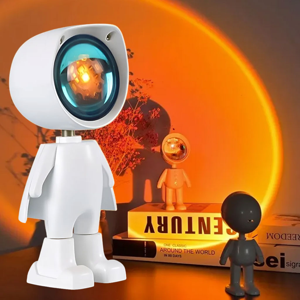 Astronaute Lampe de coucher de soleil pour chambre et décoration intérieure