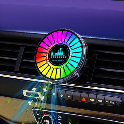 Humidificateur et Lumière d’ambiance colorées avec capteur de son RGB 1Pcs