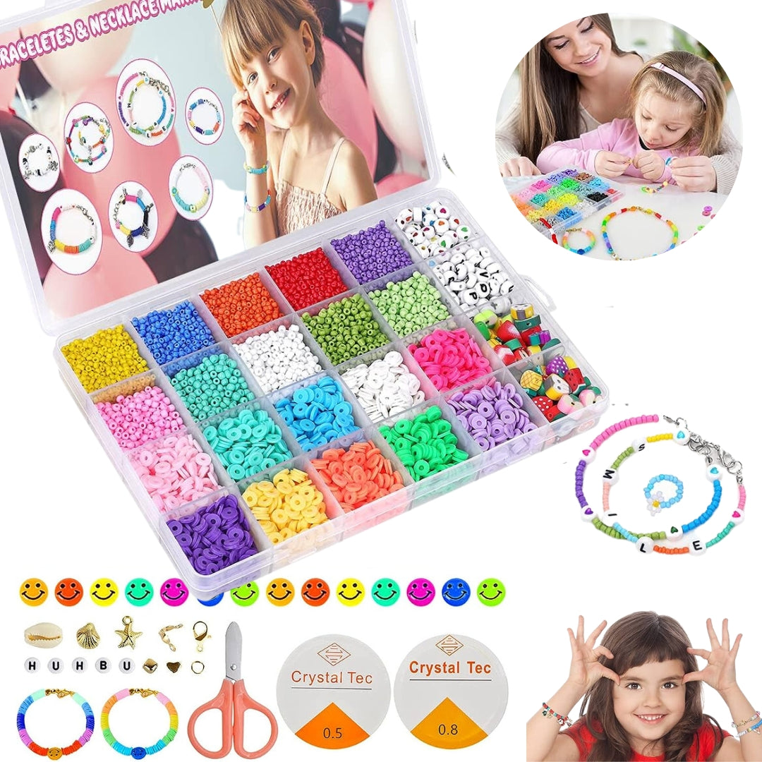 Ensemble de pendentifs en argile pour la fabrication de bijoux enfant تنزوت