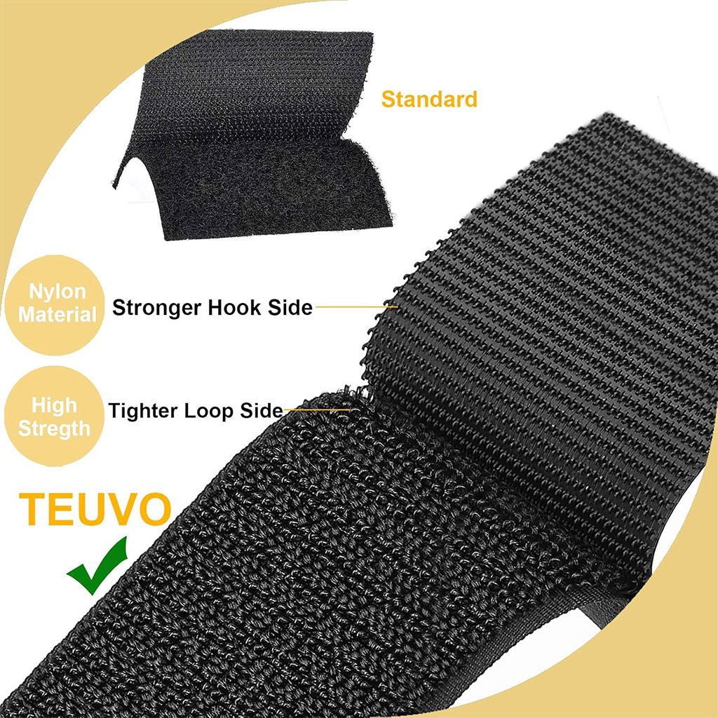 Scratch Autocollant Double Face Noir 200cmx2cm – Velcro Ruban – شريط لاصق مزدوج الجوانب