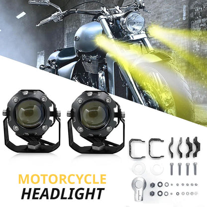 Pack Projecteur de moto Super Lumineux Double Couleur 3800K-6500K - حزمة المصابيح الأمامية للدراجات النارية ذات اللون المزدوج فائقة السطوع