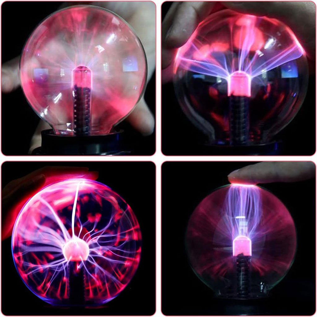 Lampe boule plasma sphérique ionique tactile – مصباح بلازما