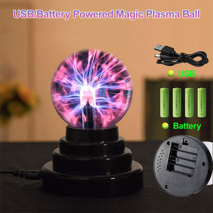 Lampe boule plasma sphérique ionique tactile – مصباح بلازما