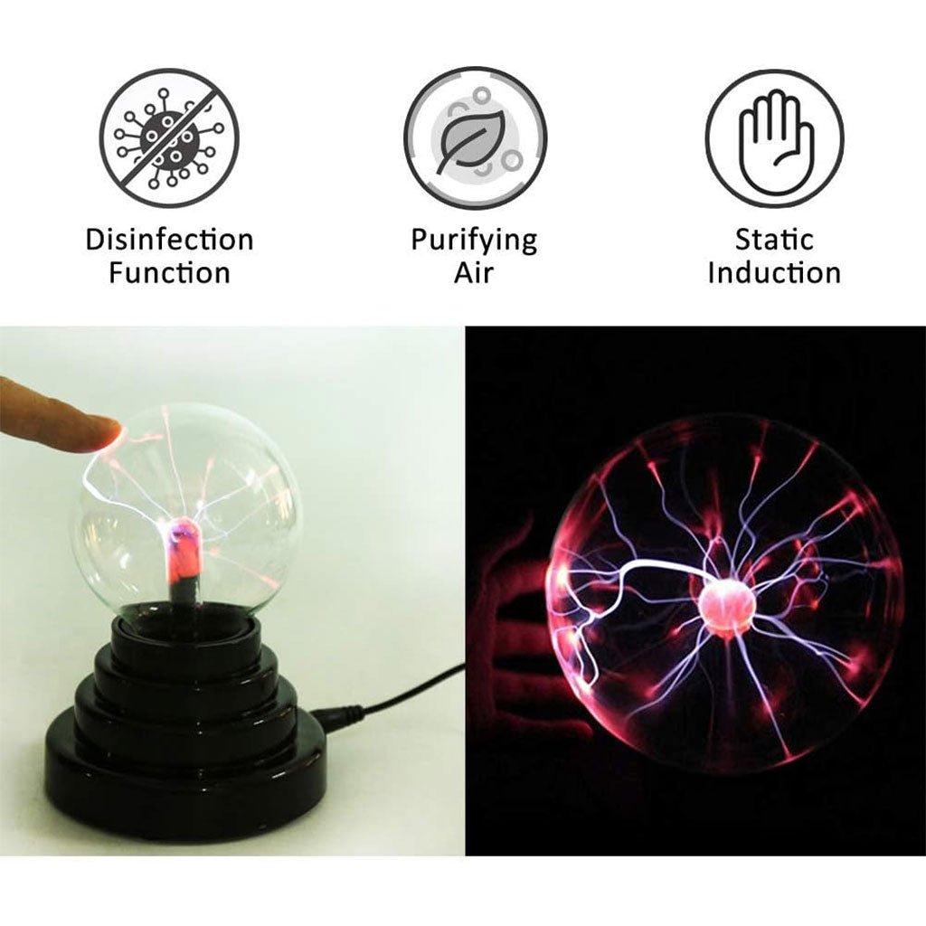 Lampe boule plasma sphérique ionique tactile – مصباح بلازما