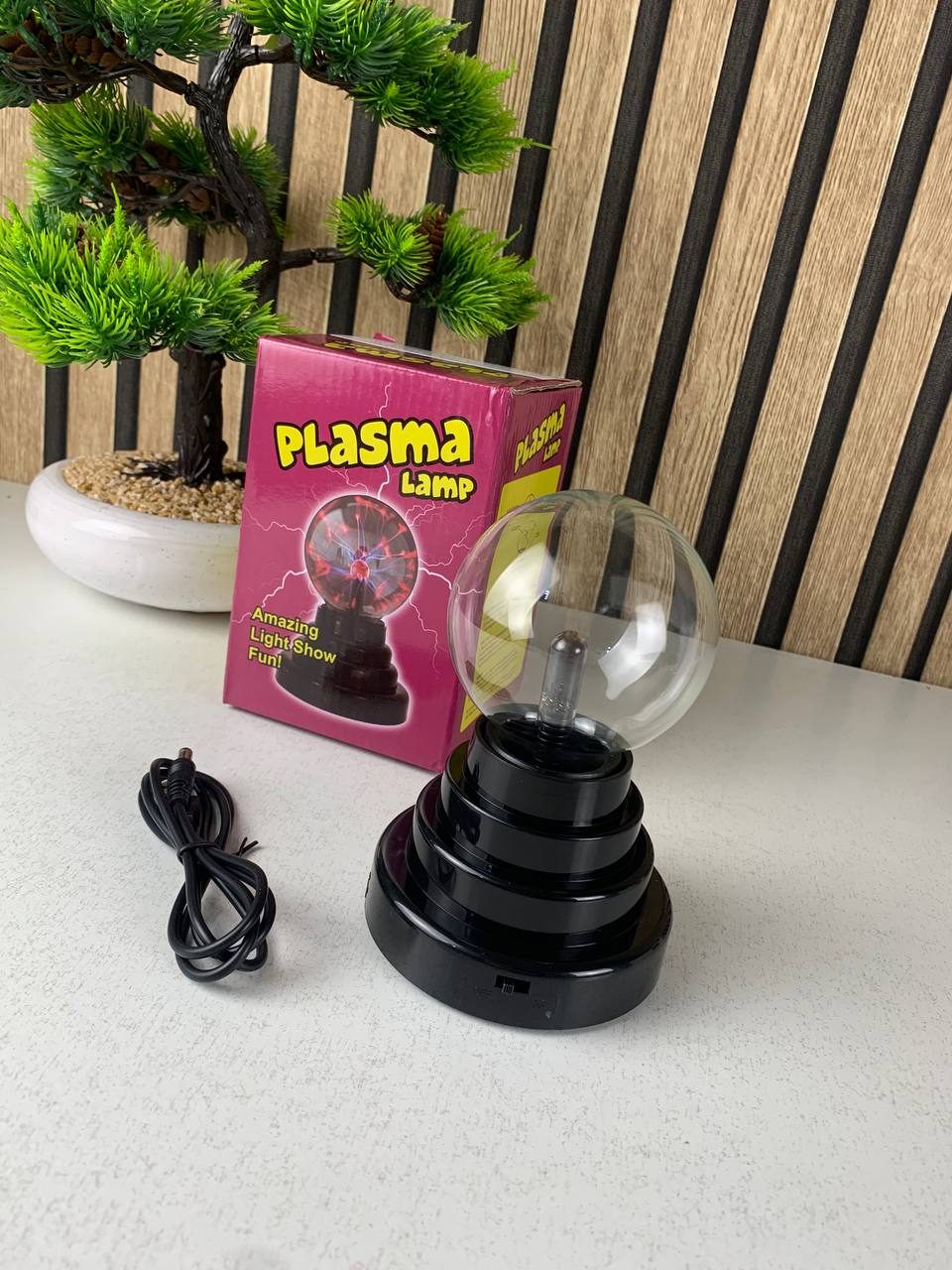 Lampe boule plasma sphérique ionique tactile – مصباح بلازما