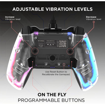 Manette de Jeu Filaire avec Éclairage Néon RGB PG-003 - يد تحكم بأضواء ملونة