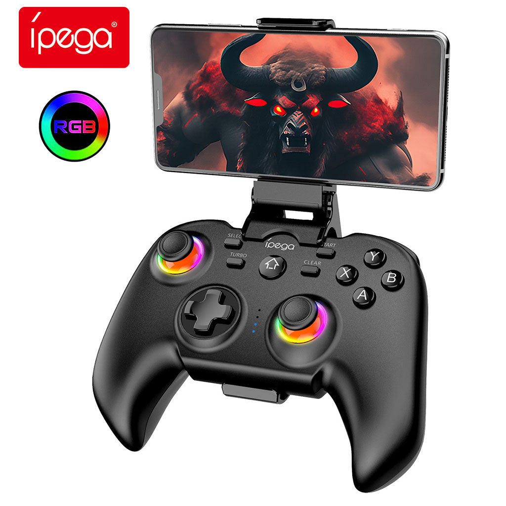 Manette de jeu sans fil IPEGA PG-9115 avec poignets lumineux RGB - يد تحكم لاسلكية
