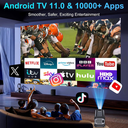 Projecteur portable Full HD HY300 Android 11 WiFi6 et Bluetooth 5.0 - جهاز عرض ذكي