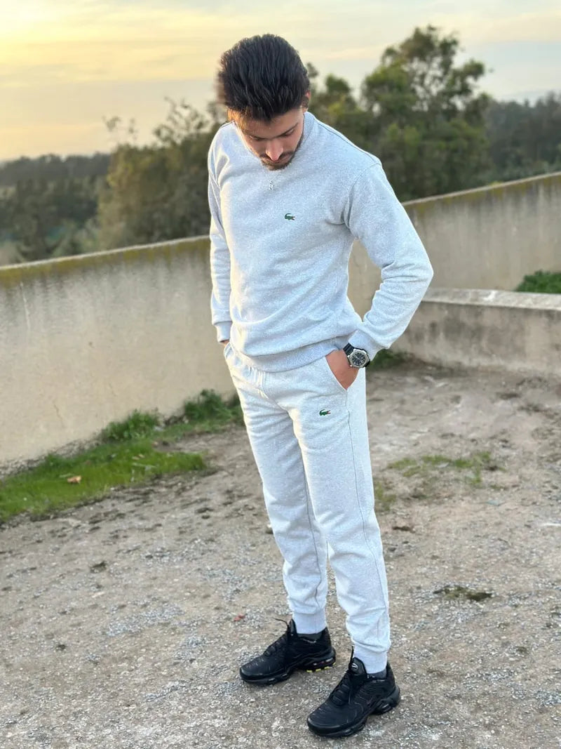 ensemble LACOST high quality P15D9 noir/ gris