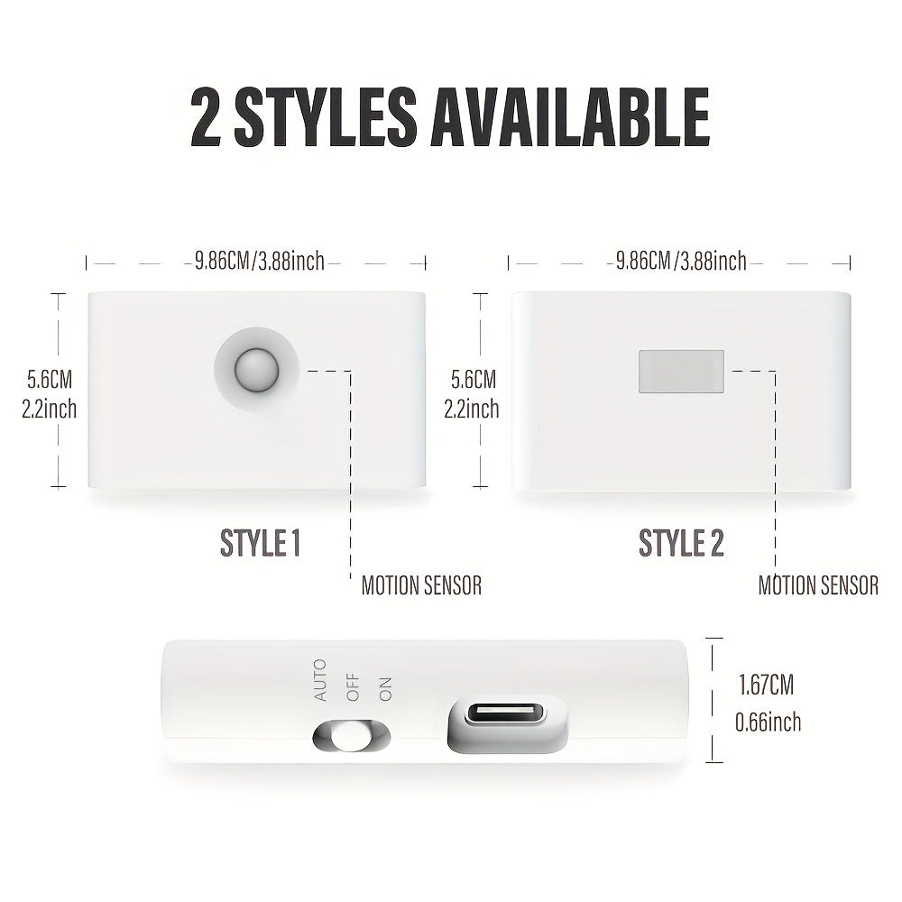Smart Applique murale LED intelligente à détecteur de mouvement rechargeable 2Pcs - طقم مصباحين لإضاءة الممرات