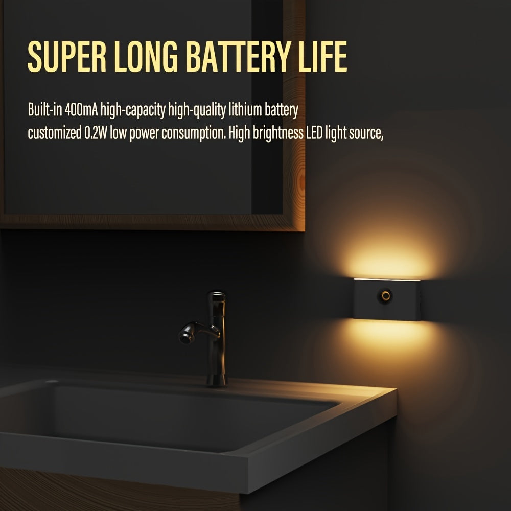 Smart Applique murale LED intelligente à détecteur de mouvement rechargeable 2Pcs - طقم مصباحين لإضاءة الممرات