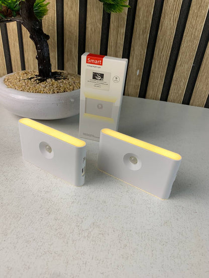 Smart Applique murale LED intelligente à détecteur de mouvement rechargeable 2Pcs - طقم مصباحين لإضاءة الممرات