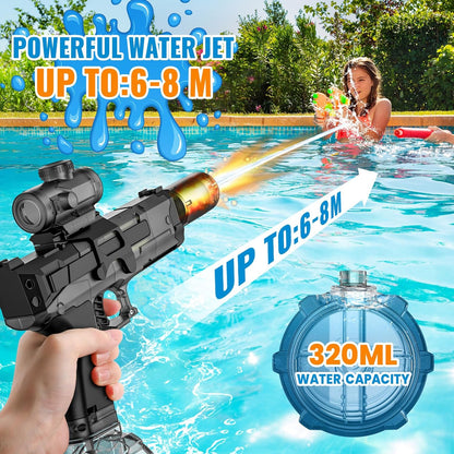 Pistolet à Eau Electrique 320 ML avec Effets Lumineux - مسدس مائي أوتوماتيكي