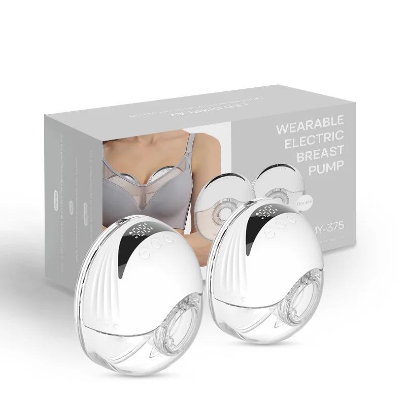 Double Tire Lait Electrique Mains Libres MY-375 4 Modes 12 Niveaux - جهاز إستخراج الحليب 2 قطع