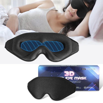 Masque de sommeil 3D ergonomique et profond amélioré avec sangle ajustable - قناع نوم مريح