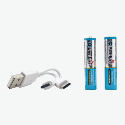 Pile rechargeable USB type C AAA 700mWh en lithium BestFire - بطارية ليثيوم قابلة لإعادة الشحن