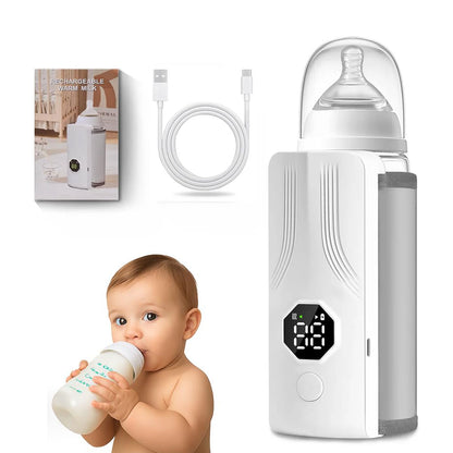 Chauffe-biberon portable rechargeable avec écran LCD et Température réglable - سخان قارورة الحليب