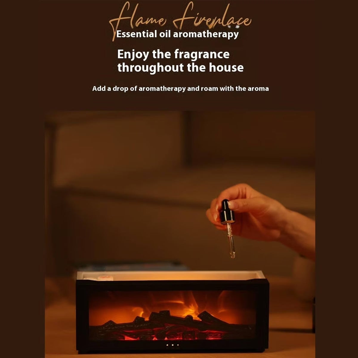 Humidificateur Effet Flamme 7 Couleurs - مرطب الهواء بتأثير اللهب الواقعي