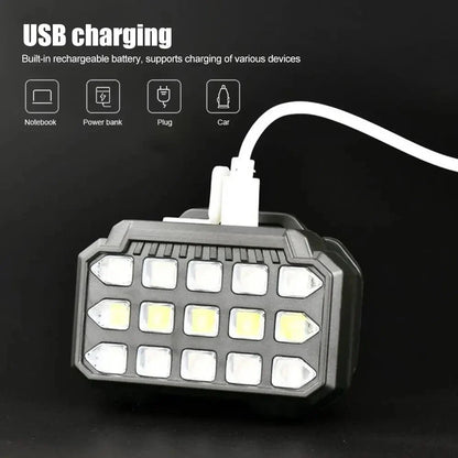 Lampe Frontale LED Rechargeable avec UV SQ-818-UV - مصباح الرأس القابل للشحن بإضاءة مزدوجة