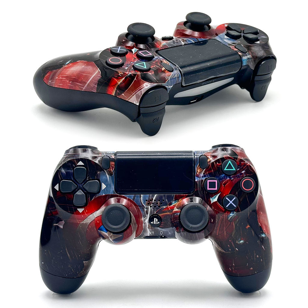 SONY DualShock Manette PS4 Sans Fil, Batterie Rechargeable (High Copy) – Edition Captain America