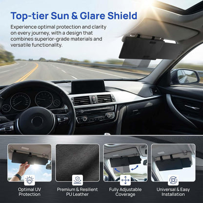 Extension de Pare-Soleil Anti-Éblouissement Ajustable pour Voiture - حاجِب شمس ومظلة للسيارات واقٍ من الأشعة فوق البنفسجية