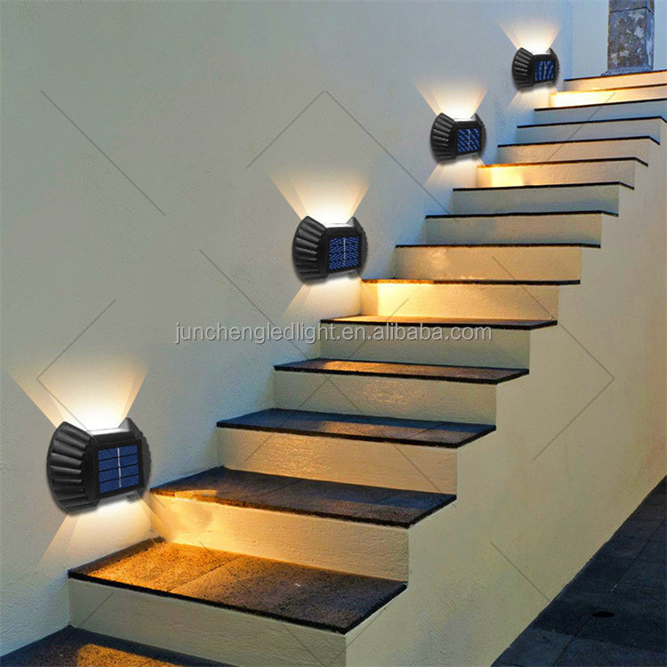 Appliques Murales Solaires Up & Down (Pack de 4Pcs) - طقم مصابيح حائط شمسية ذكية (4 قطع)