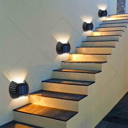 Appliques Murales Solaires Up & Down (Pack de 4Pcs) - طقم مصابيح حائط شمسية ذكية (4 قطع)