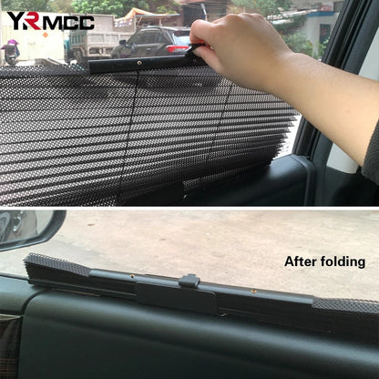 Rideau pare-soleil rétractable pour vitres de voiture 4Pcs – واقي الشمس في السيارة