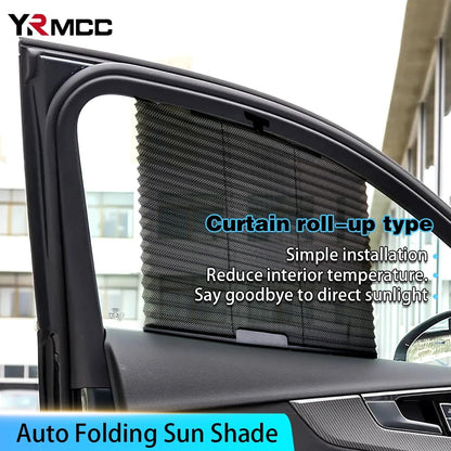 Rideau pare-soleil rétractable pour vitres de voiture 4Pcs – واقي الشمس في السيارة
