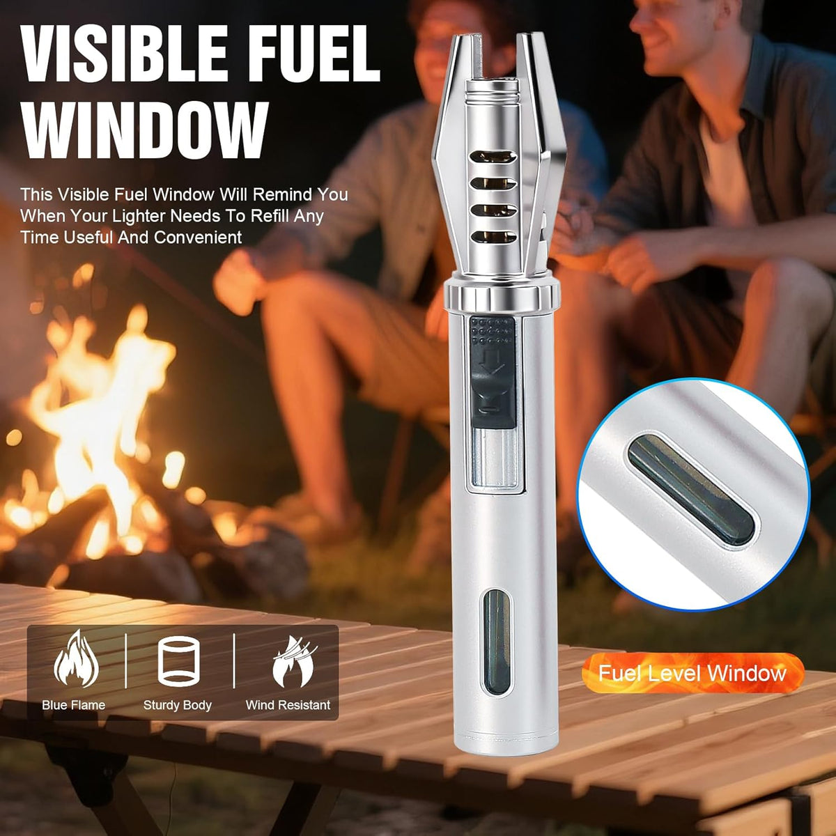 Mini Briquet Torche Professionnel à Jet Flamme - ولاعة مقاومة للرياح (1300 درجة)