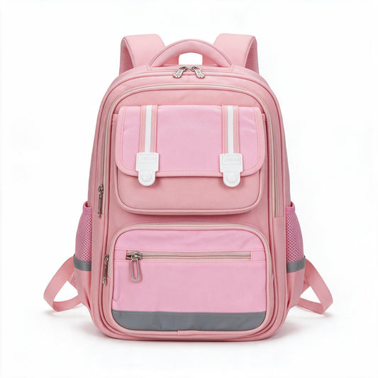 Sac à Dos Scolaire Style Kawaii Grand Volume Tissu Imperméable Rose SACKDS06RS - حقيبة مدرسية بتصميم كاوايي