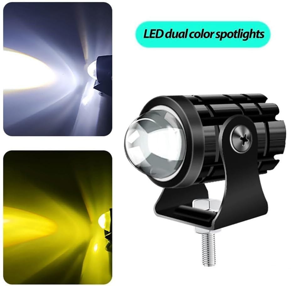 Projecteur LED Ultra Puissant Pour Moto et Véhicule Étanche IP67 DC 12V-80V, 3 Modes d'Éclairage - كشاف إضاءة ليد عالي القوة للمركبات والدراجات