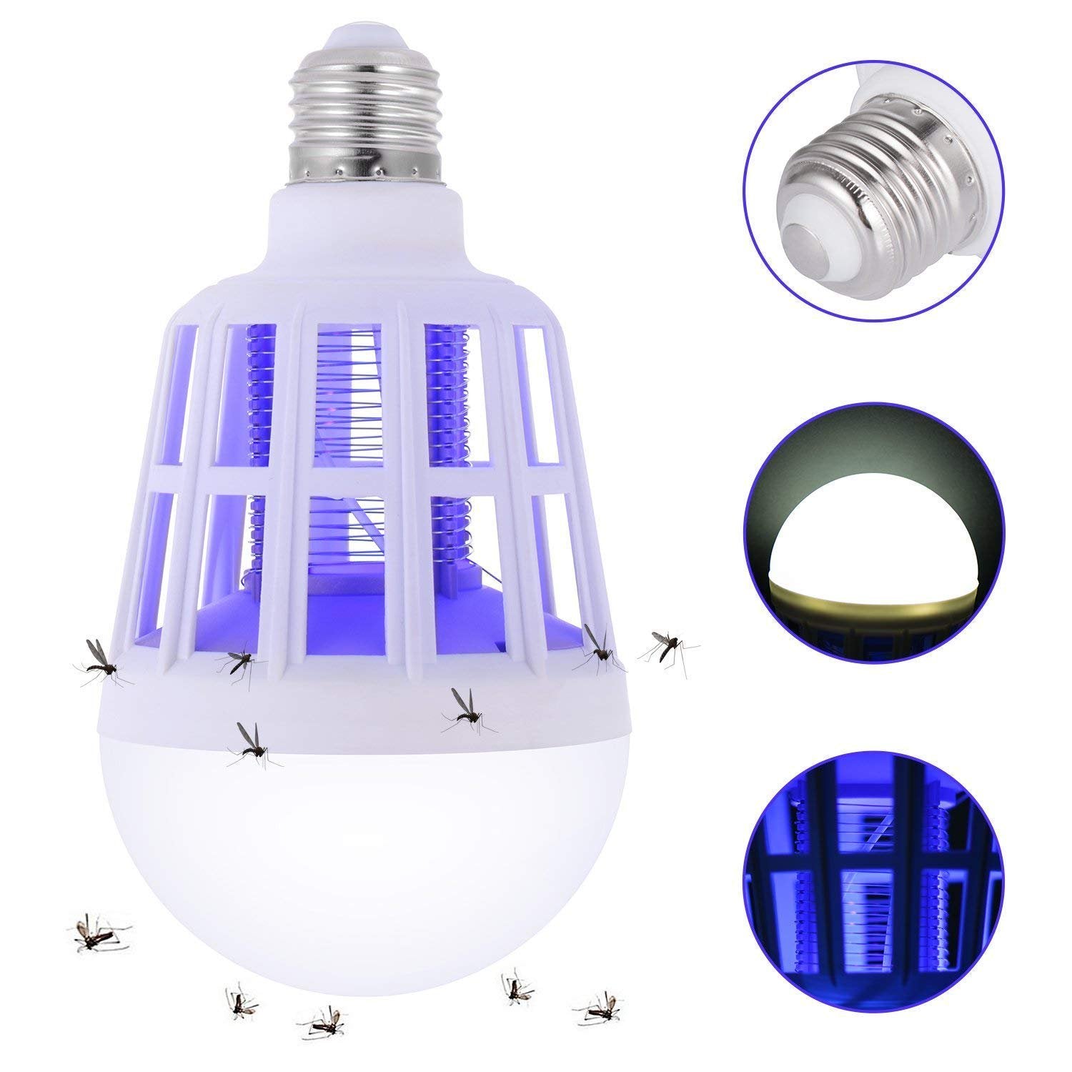 Ampoule LED Économique anti-moustiques 3 en 1 E27 AC220V