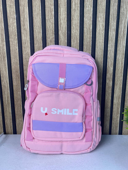 Sac-Dos-Scolaire-pour-Enfnats-U-Smile-Rose-SACKDS09RS-حقيبة-مدرسية-للأطفال.png