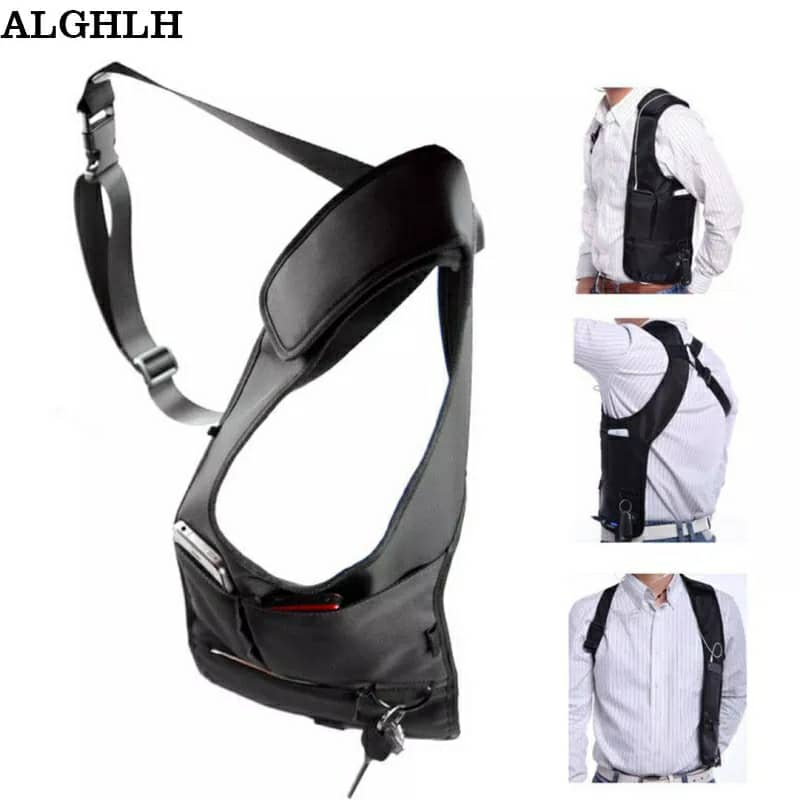 Sacoche sous-bras Anti-vol Multi-Poche Design Élégant Pour Voyage Quotidien