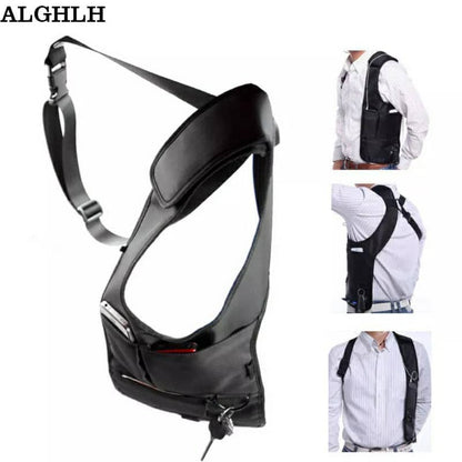 Sacoche sous-bras Anti-vol Multi-Poche Design Élégant Pour Voyage Quotidien