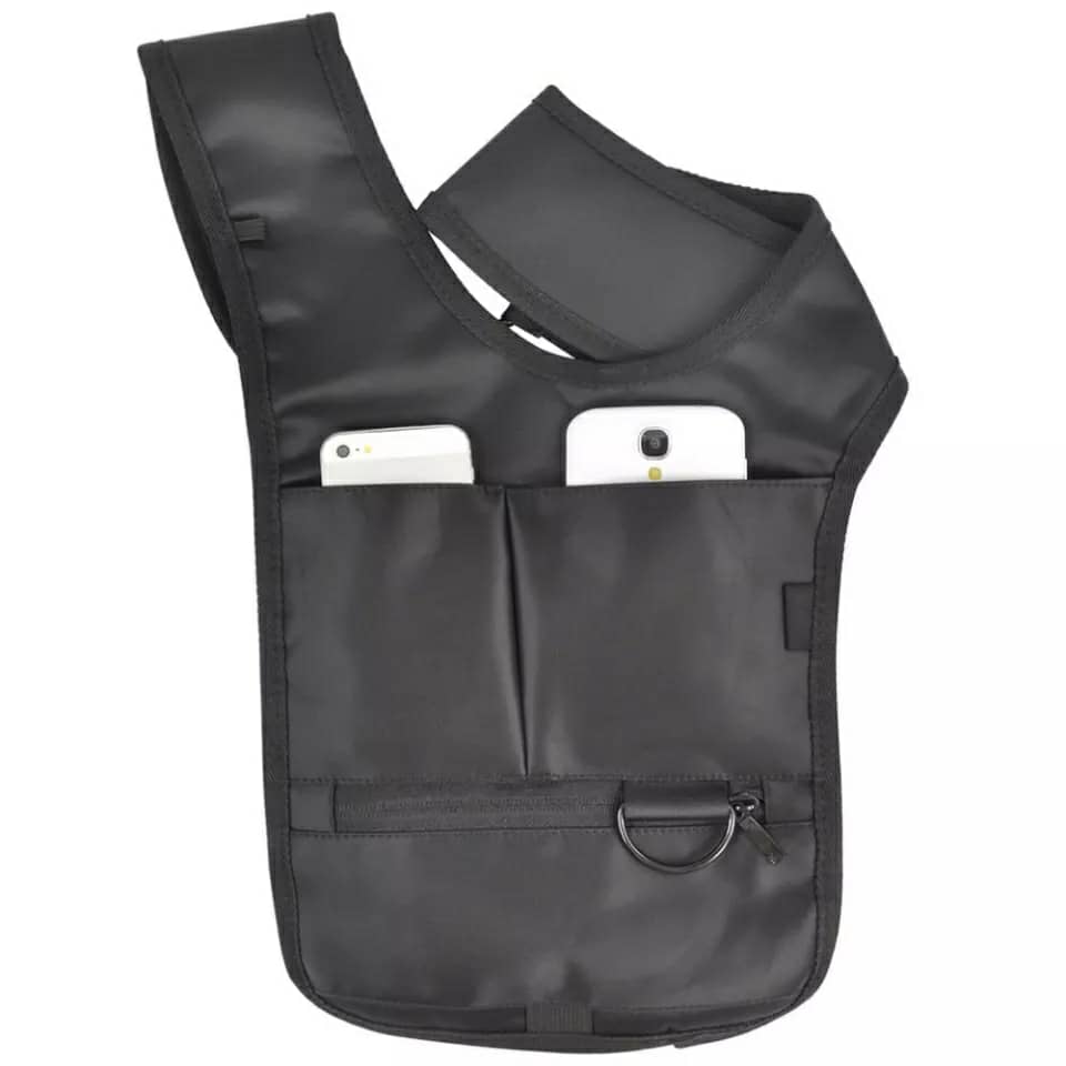 Sacoche sous-bras Anti-vol Multi-Poche Design Élégant Pour Voyage Quotidien