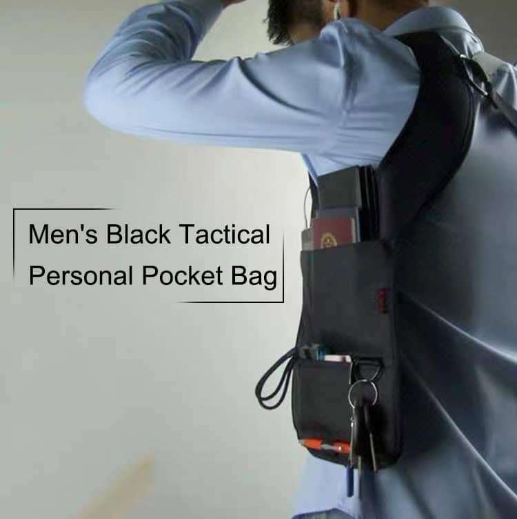 Sacoche sous-bras Anti-vol Multi-Poche Design Élégant Pour Voyage Quotidien