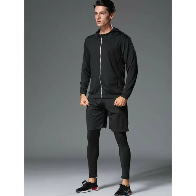 Ensemble de Sport Homme 5 Pièces Un Seul Ensemble Pour Les 4 Saison -بدلة رياضية رجالية متكاملة 5 قطع